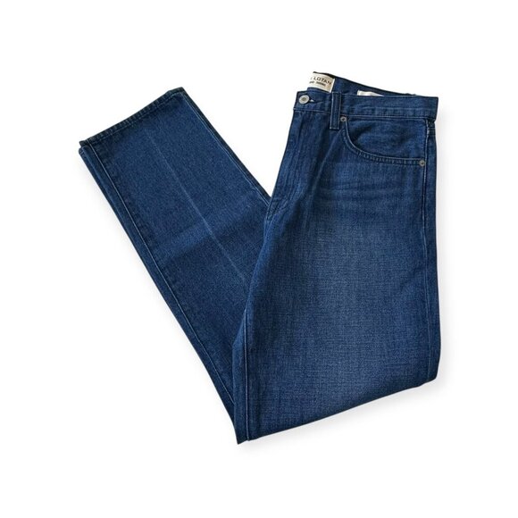 Nili Lotan Straight Leg Jeans Dark Wash Blue Denim Mid-Rise, Size 28 - MSRP $395 - Picture 4 of 14